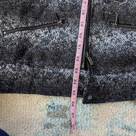 NWT Karl Lagerfeld Gray/Black Tweed Skirt/Jacket Set Size L - Picture 12 of 15